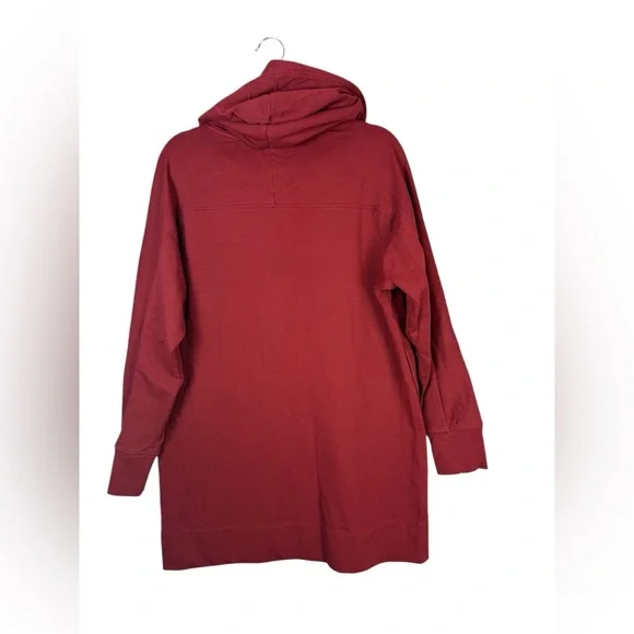 Peruvian Connection Red Oversized hooded Tunic XL - Picture 2 of 9